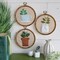 5Inch Round Embroidery Hoops - 5PCS 12CM Decorative Cross Stitch Display Frames, Embroidery Hoops Circle Imitation Wood Craft Sewing Tools